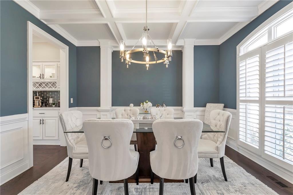 5755 Riley Road Cumming, GA 30028 - Photo 9 of 77 a view of a dining room with furniture window and outside view