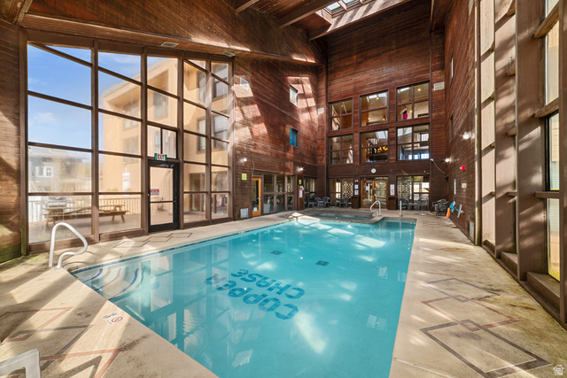 150 Ridgeview Street, Unit 117 Brian Head, UT 84719 - Photo 7 of 20 Indoor pool with a skylight