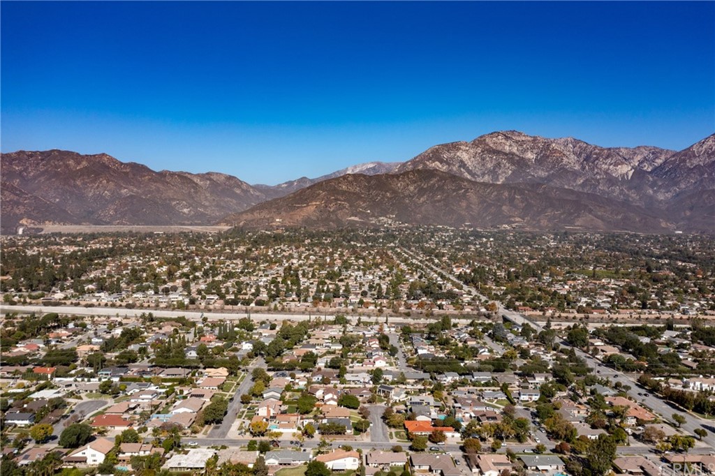 1817 Balboa Way Upland, CA 91784 - Photo 43 of 55 an aerial view of residential house and mountains