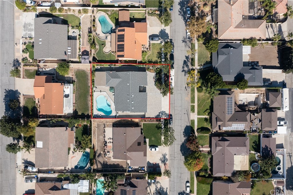 1817 Balboa Way Upland, CA 91784 - Photo 45 of 55 an aerial view of houses with outdoor space