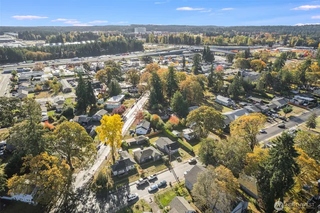 a view of city and mountain