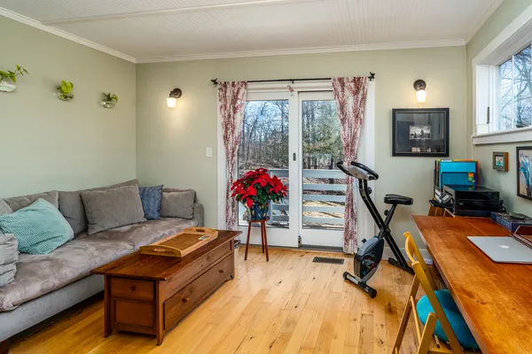 a bathroom with a tub and shower