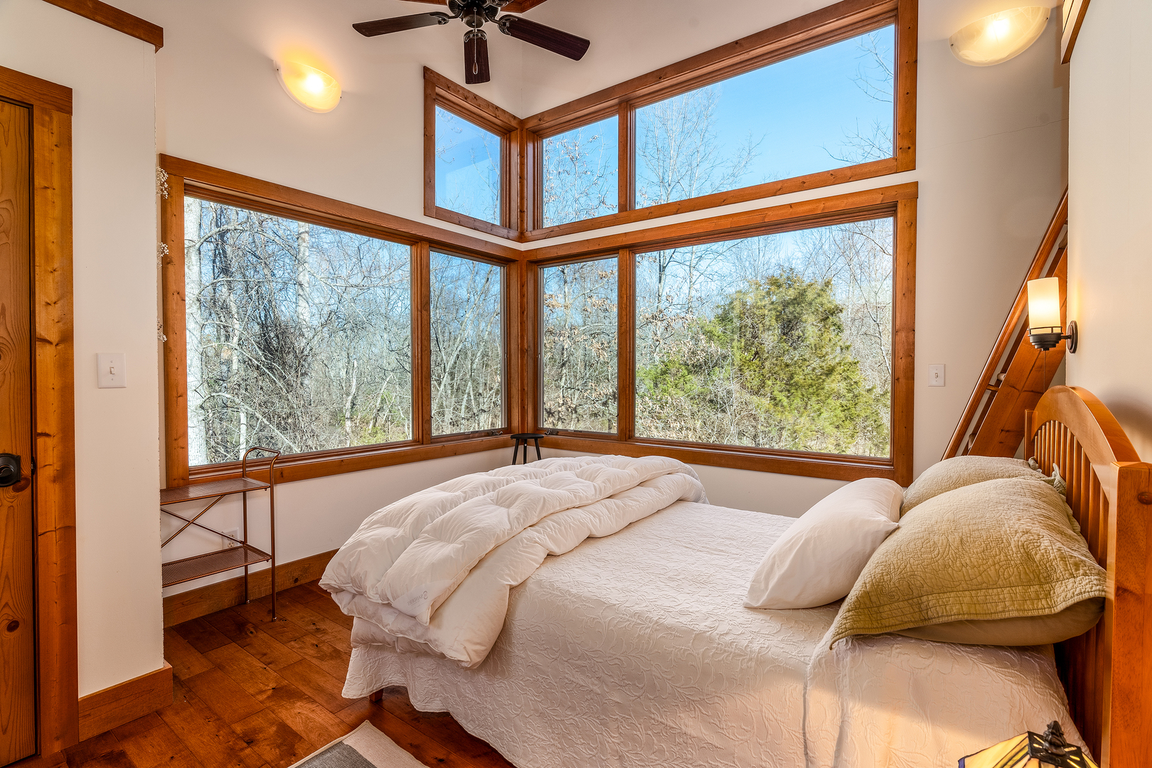 526 Shiloh Road Cobden, IL 62920 - Photo 36 of 59 a bedroom with a bed and a large window