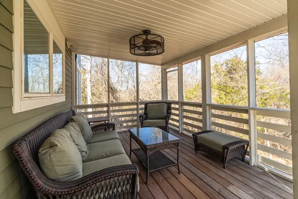 a backyard of a house