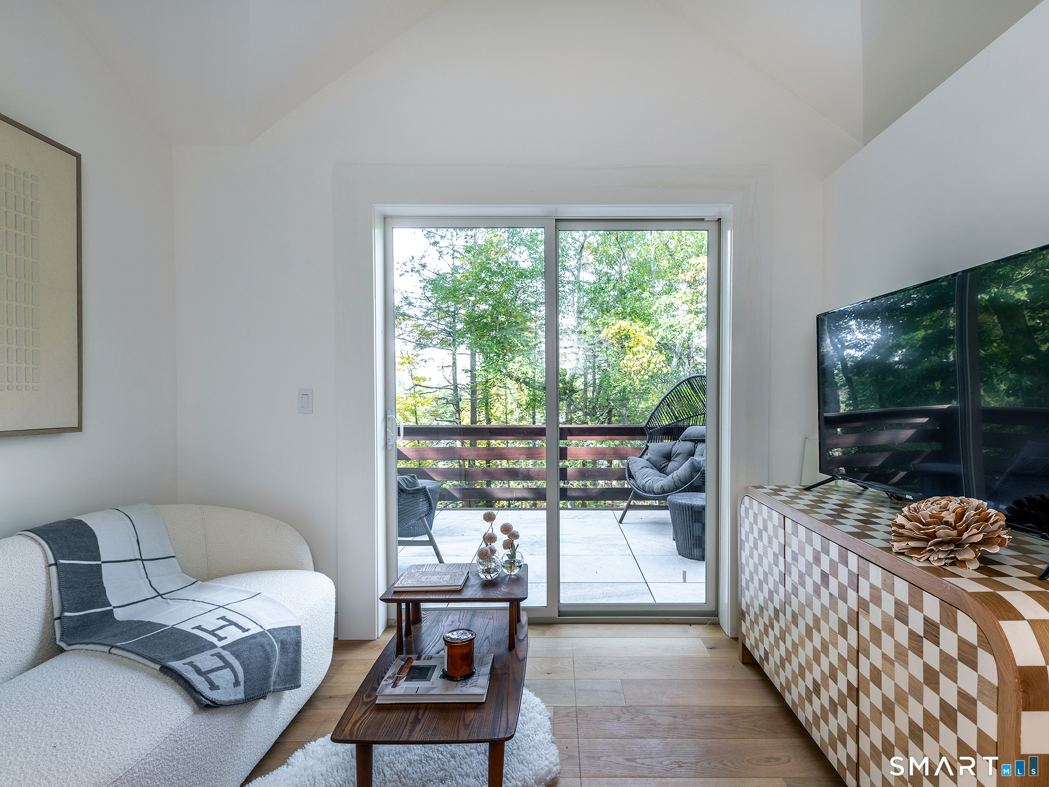 110 Sharon Road Salisbury, CT 06039 - Photo 15 of 17 a bedroom with a bed and a view of balcony
