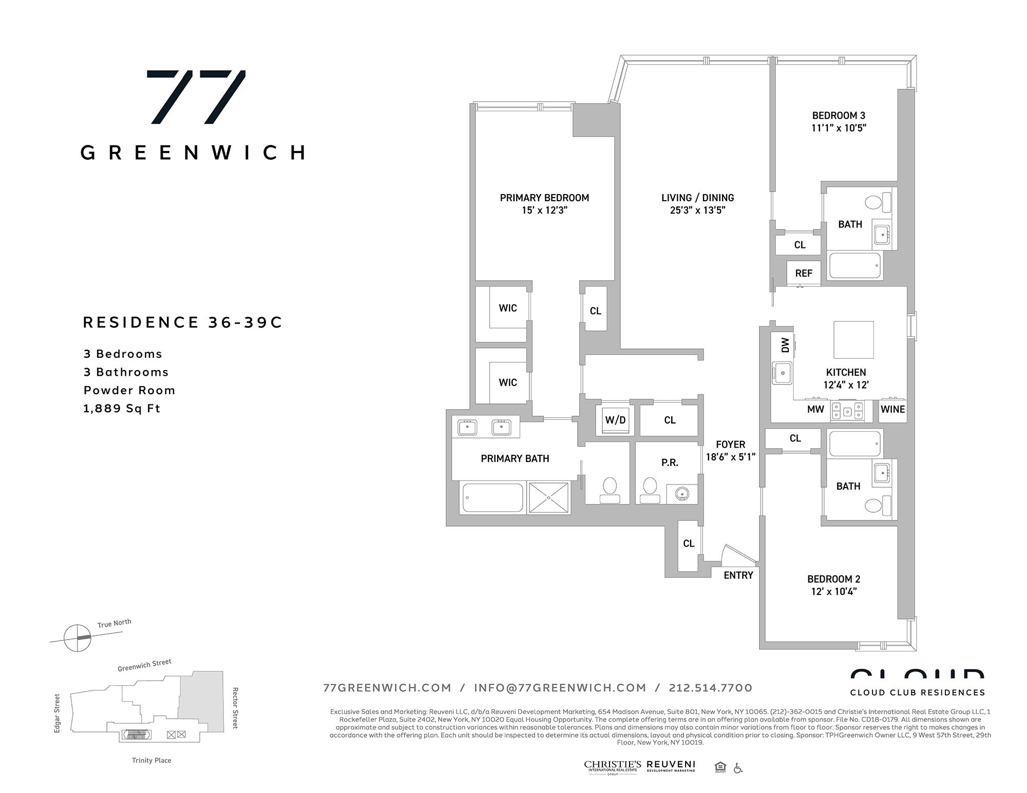 77 Greenwich Street, Unit 36C Manhattan, NY 10006 - Photo 18 of 18