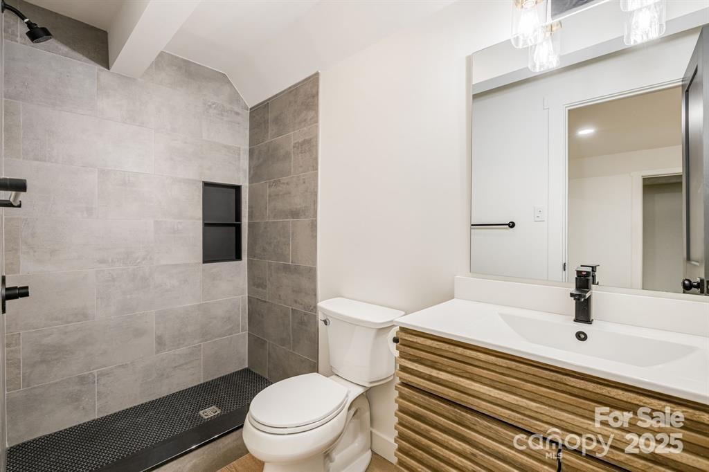 7 Angus Lane Asheville, NC 28805 - Photo 41 of 45 a bathroom with a sink toilet and shower