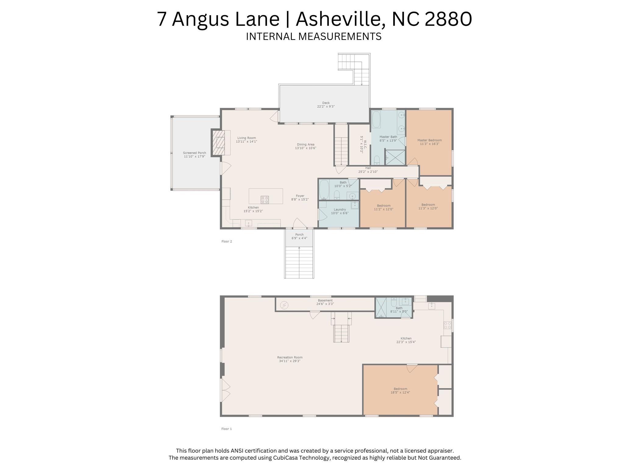 7 Angus Lane Asheville, NC 28805 - Photo 45 of 45 a picture of a floor plan