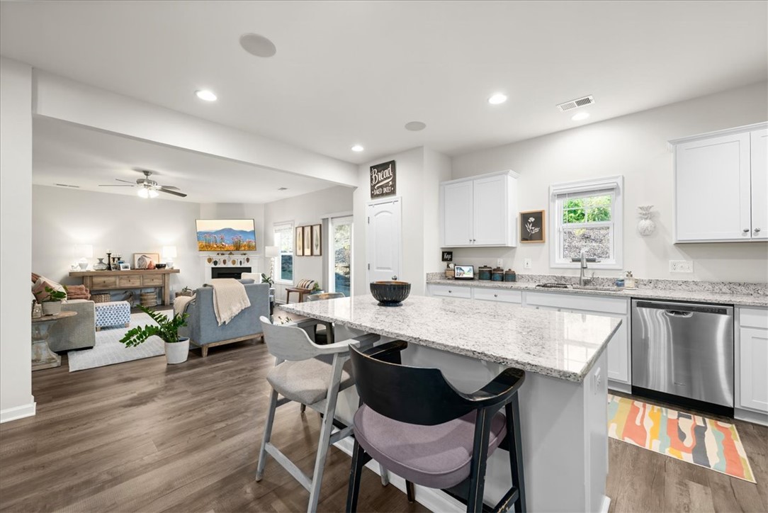216 Carvel Trail Seneca, SC 29678 - Photo 13 of 46 This inviting space combines seamless living with a well-appointed kitchen for effortless entertaining.