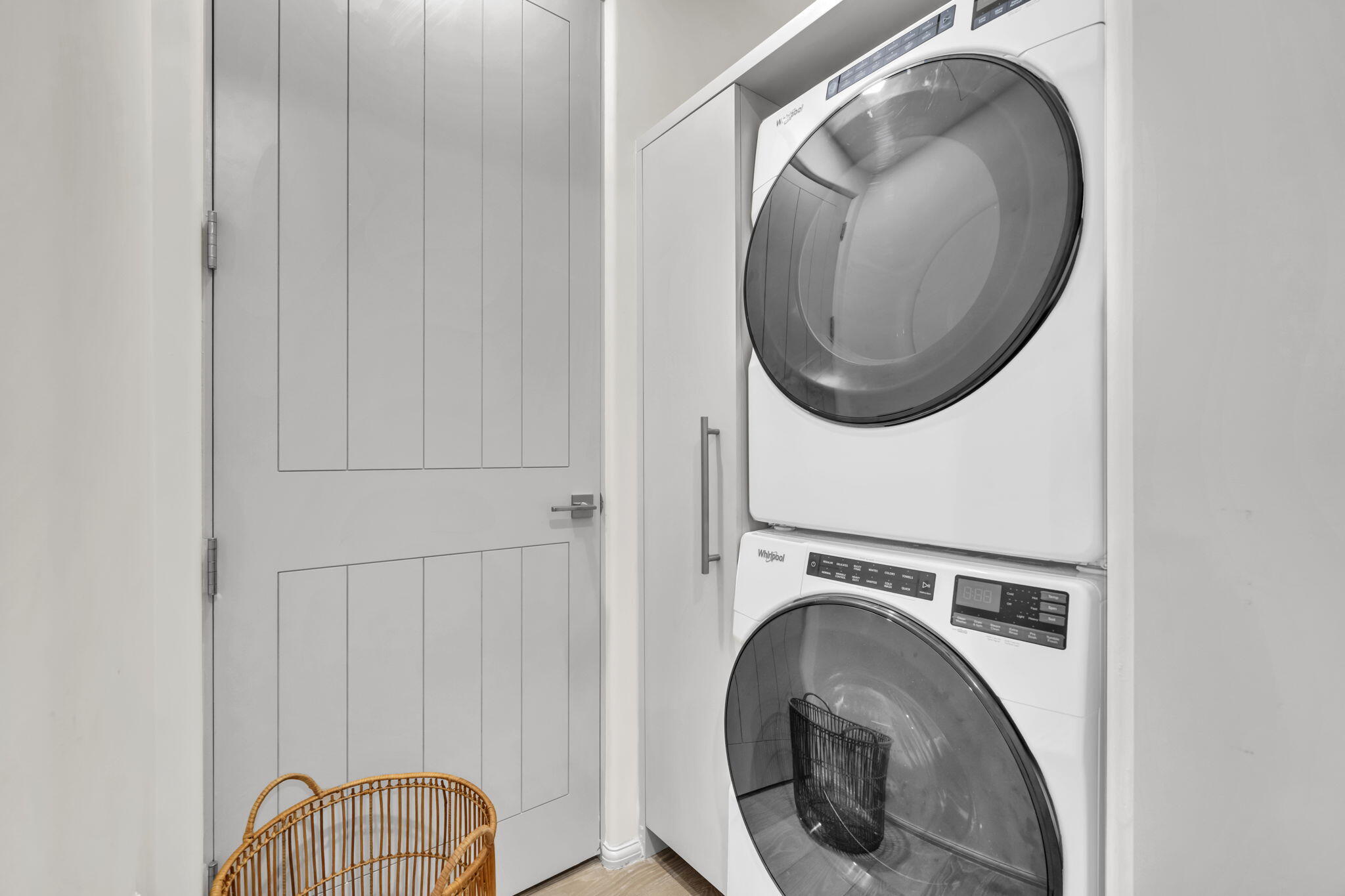 45 West Solaire Way Inlet Beach, Unit 207 Inlet Beach, FL 32461 - Photo 14 of 55 a utility room with dryer and washer