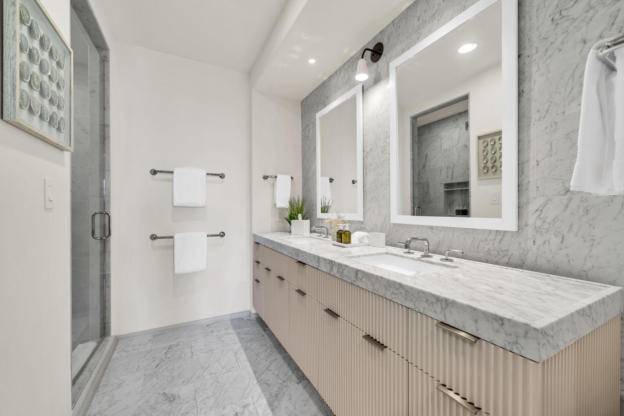 45 West Solaire Way Inlet Beach, Unit 207 Inlet Beach, FL 32461 - Photo 30 of 55 a bathroom with a granite countertop sink mirror and a