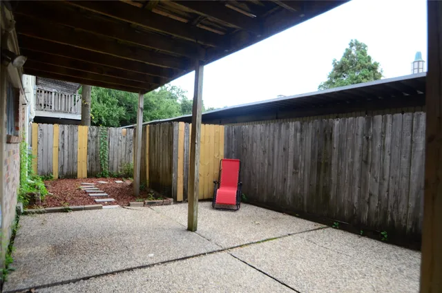 a outdoor space with lots of furniture and garden