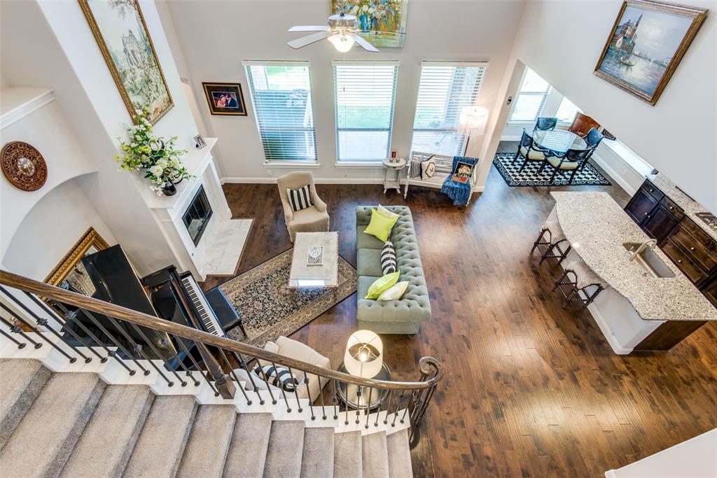 1320 Caliche Trail Allen, TX 75013 - Photo 10 of 25 a view of living room with furniture and a large window