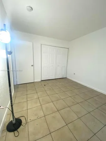a view of a garage