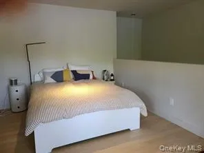 a view of a backyard with plants and entertaining space