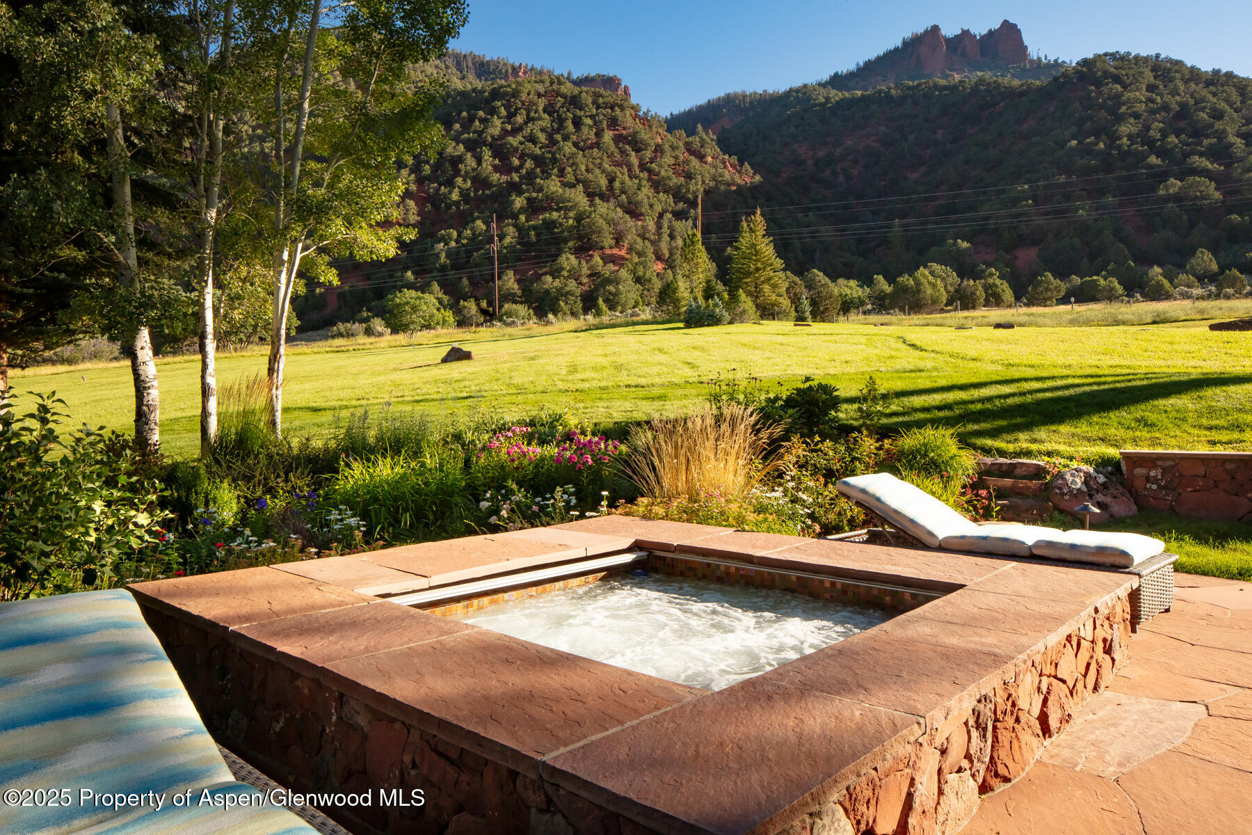 2147 Lower River Road Snowmass, CO 81654 - Photo 22 of 61 a view of a swimming pool with a yard