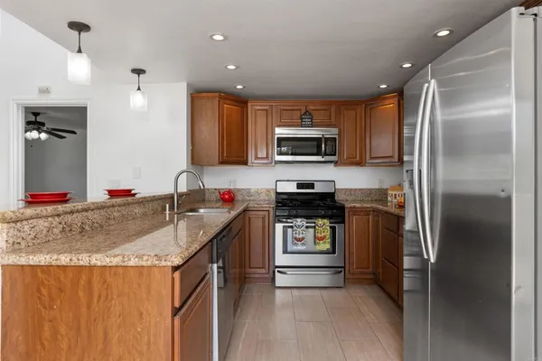 a view of an empty room