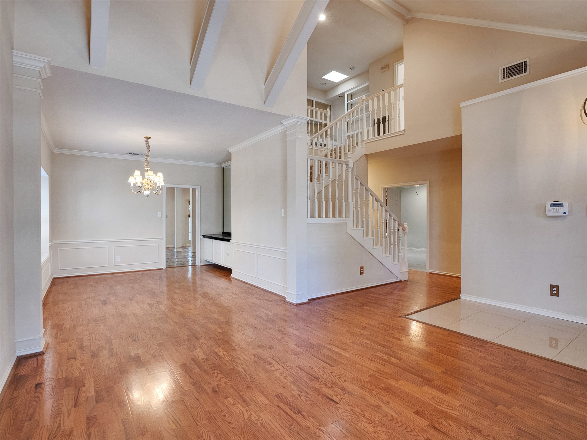 16735 Manningtree Lane Spring, TX 77379 - Photo 15 of 47 living and dining w/vaulted ceilings