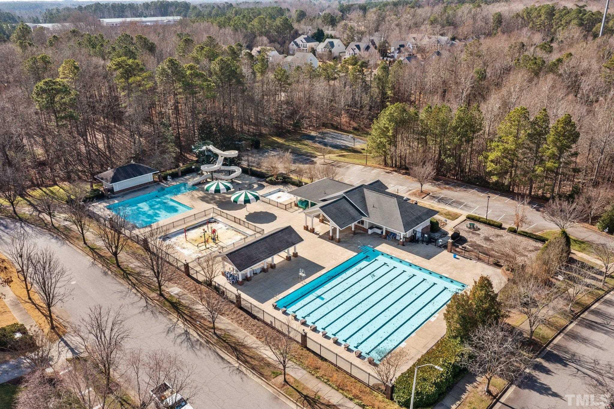 145 Kingsport Road Holly Springs, NC 27540 - Photo 41 of 42 an aerial view of a house with a yard