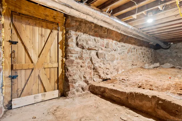 a view of a storage room