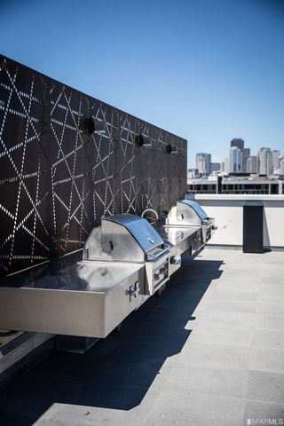 a front view of a building with windows