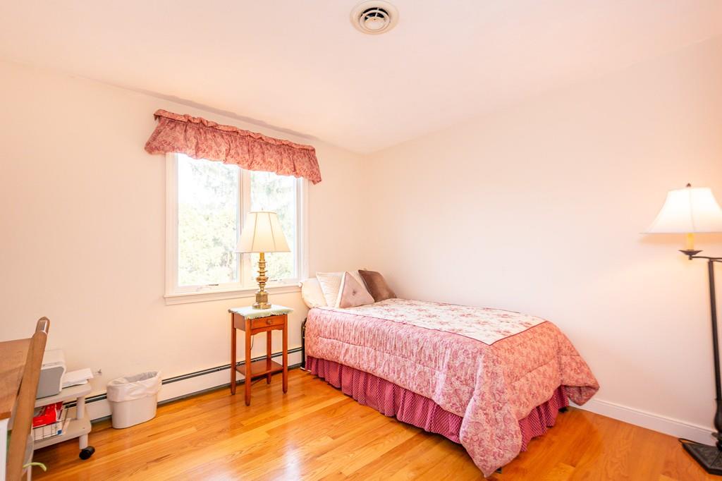 33 Windy Hill Road Cohasset, MA 02025 - Photo 28 of 42 a bedroom with a bed and wooden floor