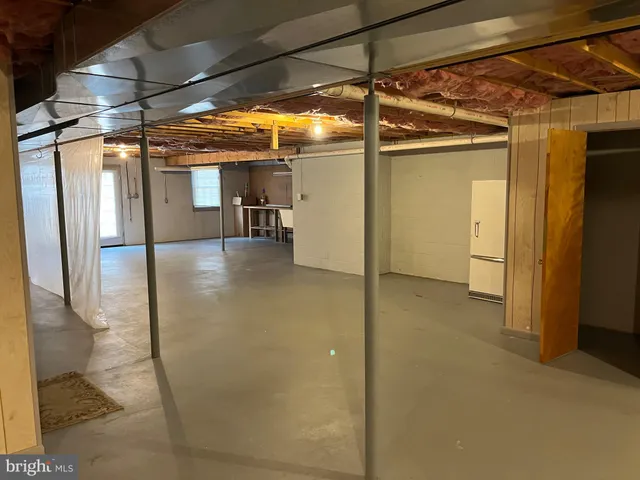 a view of a room with racks