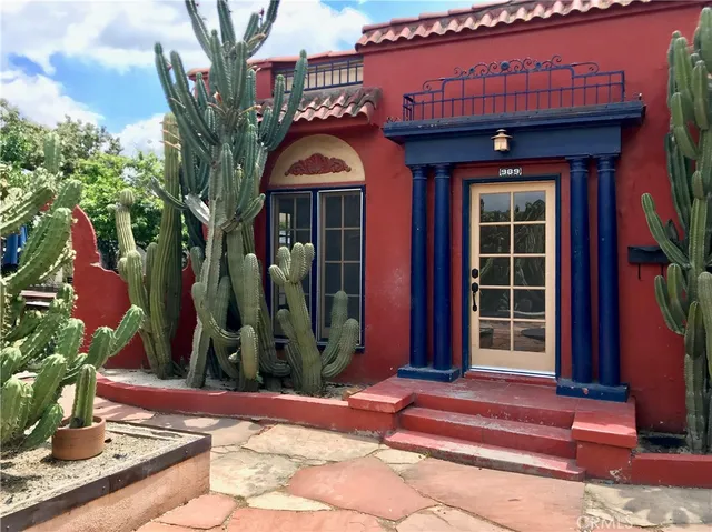 a front view of a house