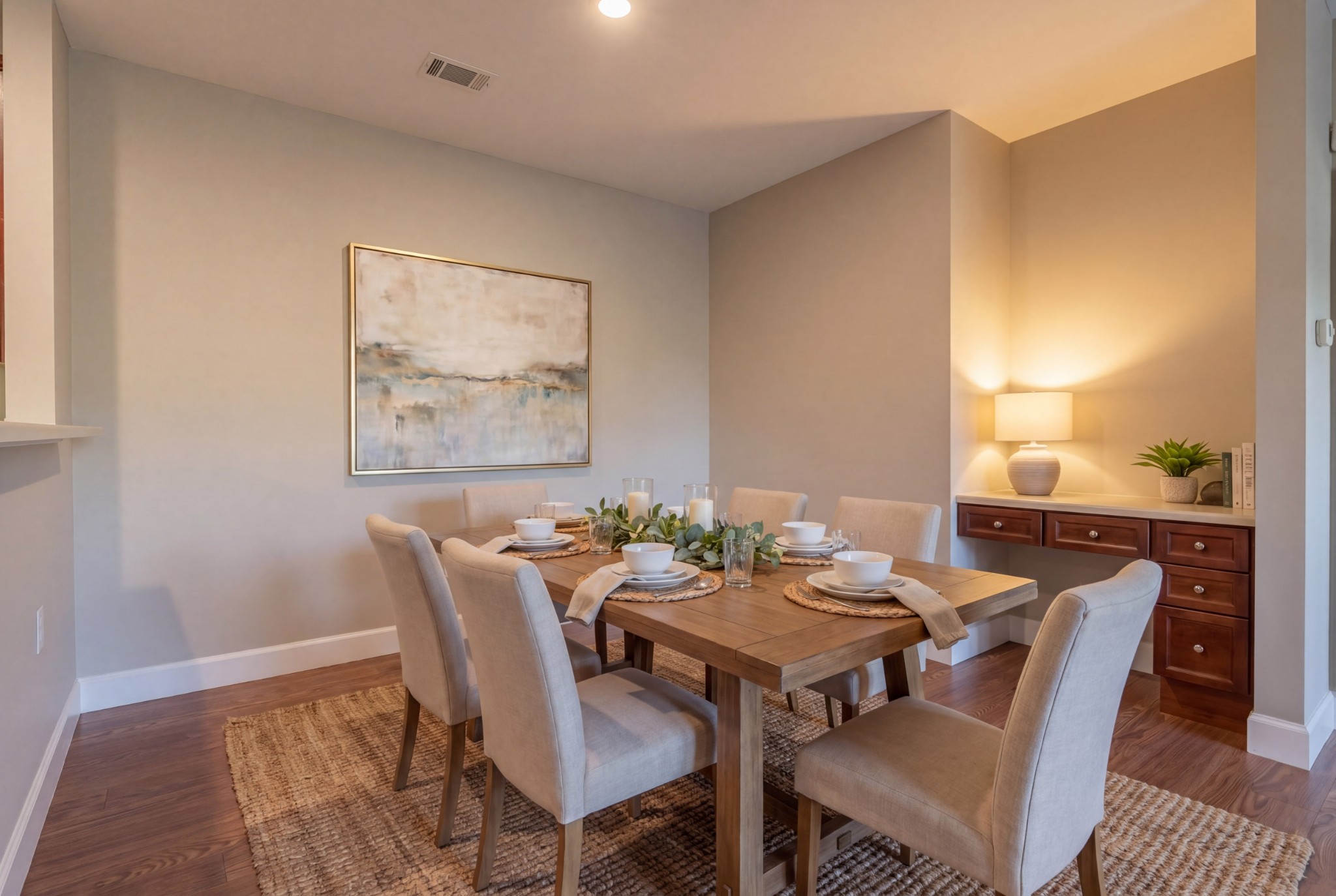 7321 Althorp Way, Unit R5 Nashville, TN 37211 - Photo 11 of 29 a view of a dining room with furniture window and wooden floor