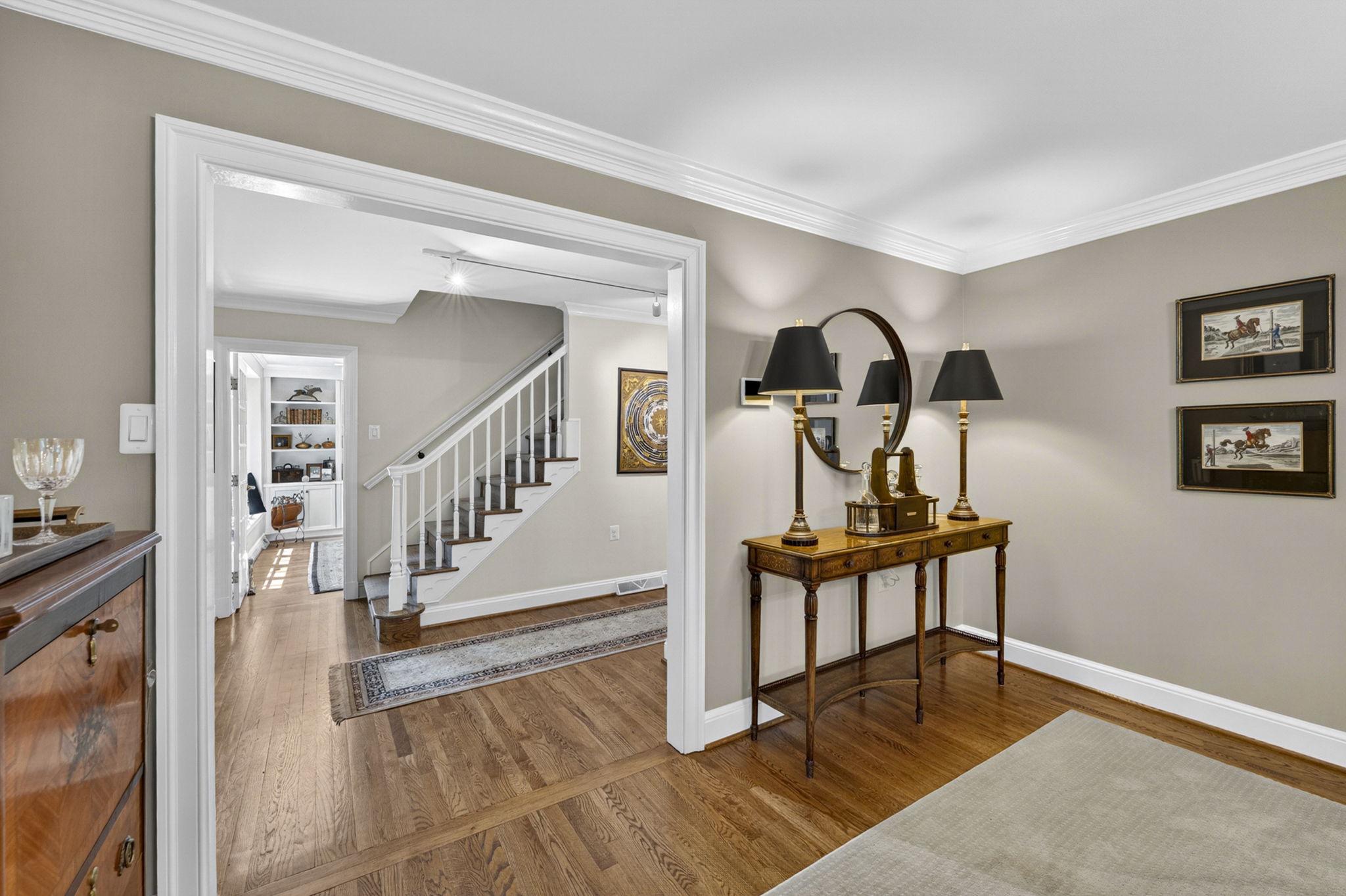 23559 Parsons Road Middleburg, VA 20117 - Photo 17 of 75 a view of entryway livingroom and hall with wooden floor