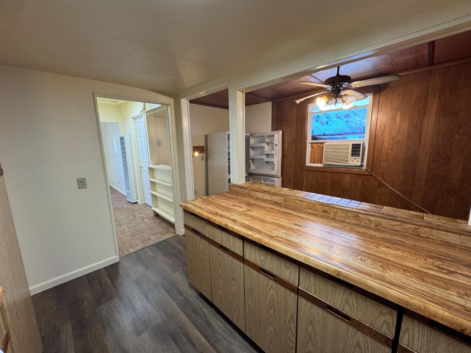 612 Union Street Isleton, CA 95641 - Photo 6 of 19 a bathroom with a granite countertop sink a mirror and shower