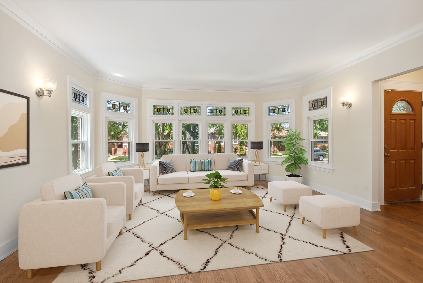 8325 South Perry Avenue Chicago, IL 60620 - Photo 2 of 15 a living room with furniture and a large window