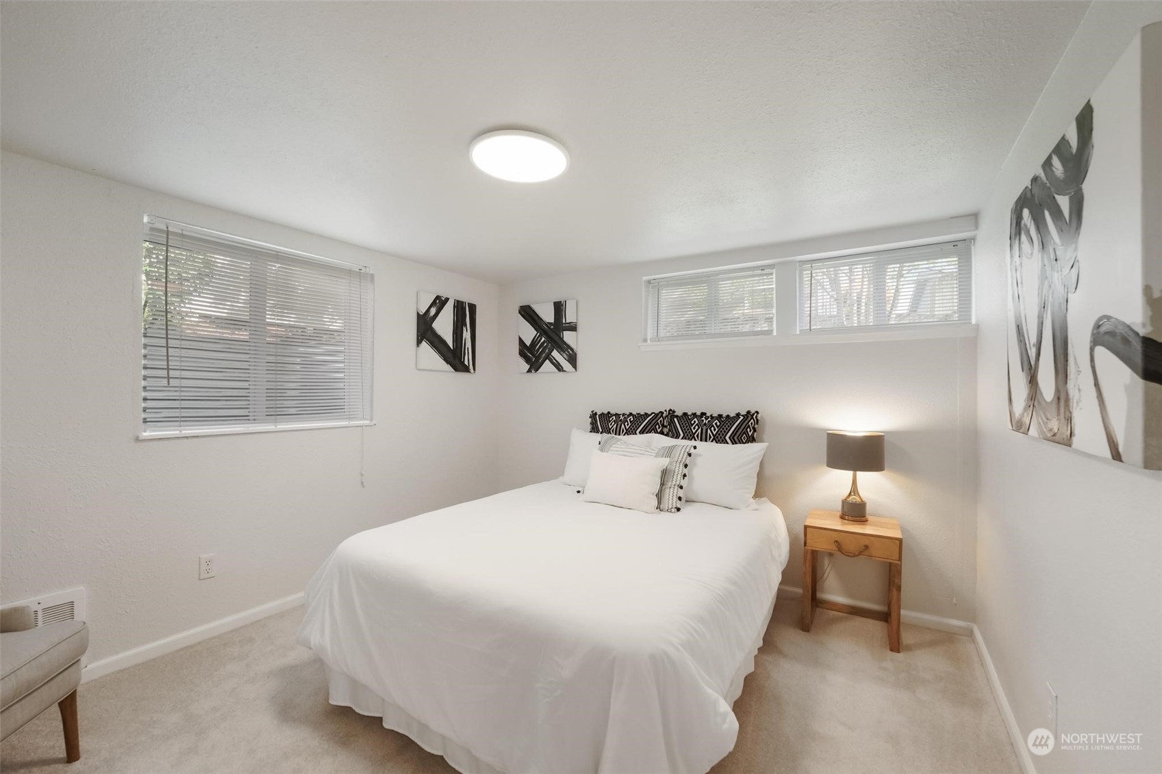 2232 South 330th Street Federal Way, WA 98003 - Photo 31 of 39 a bedroom with a bed and a lamp with window