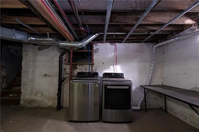 a view of a storage room