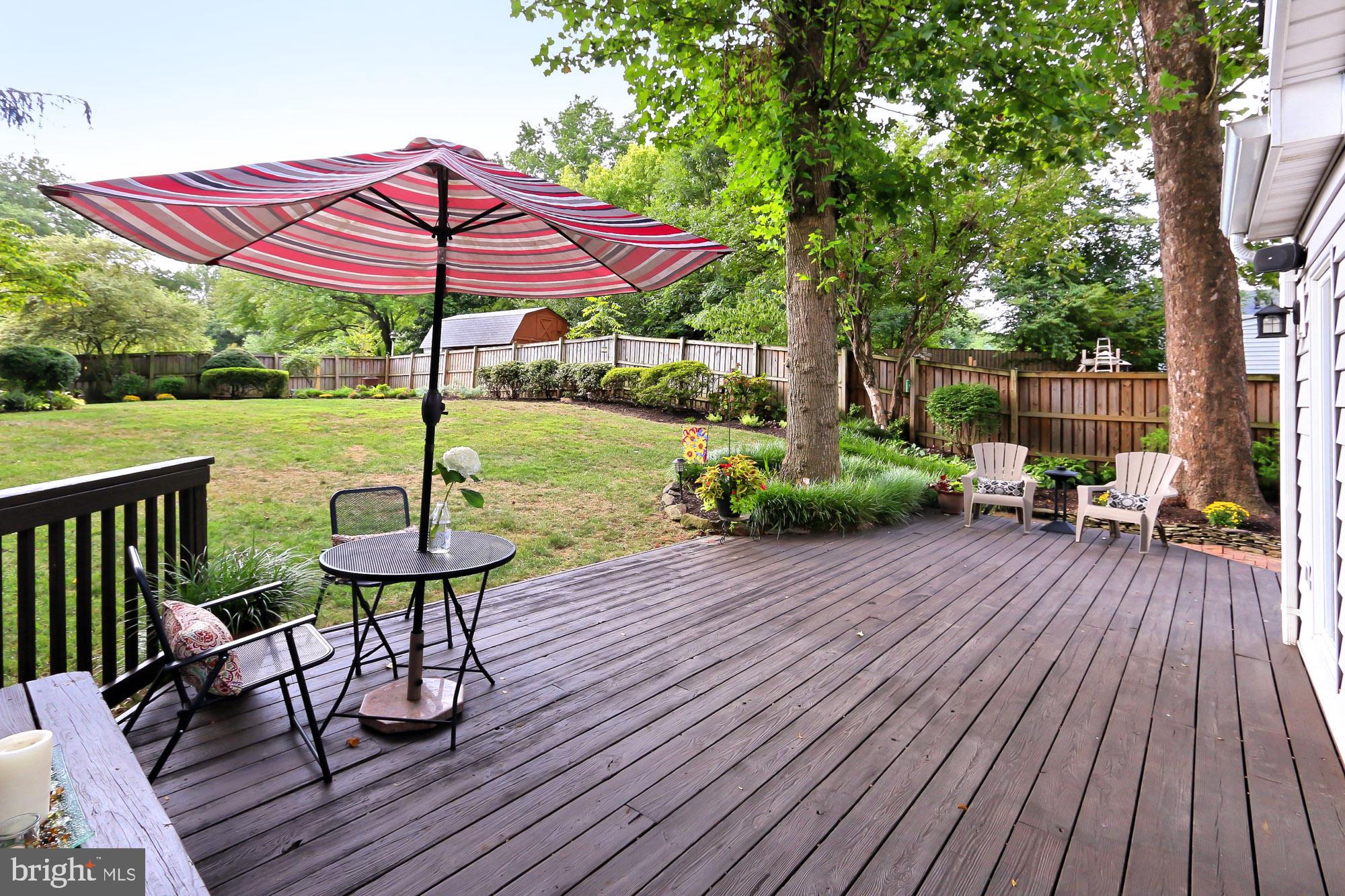 3123 Cofer Road Falls Church, VA 22042 - Photo 34 of 42 Deck with built-in bench blends into the backyard
