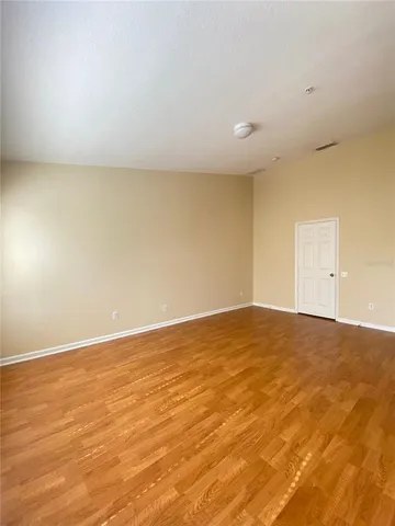 an empty room with an entryway