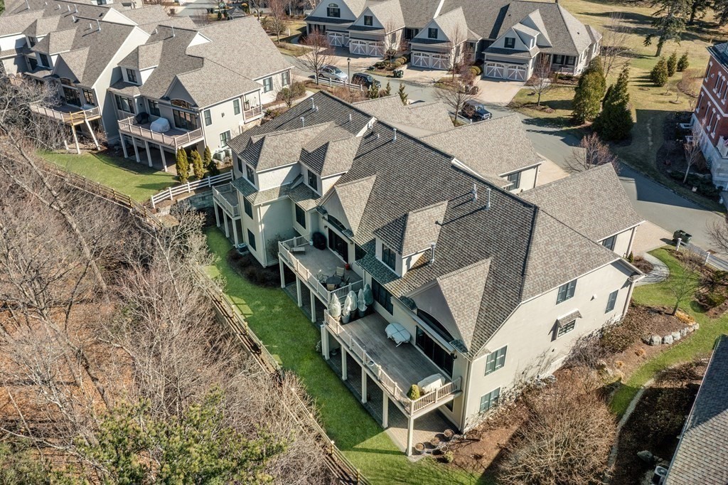 25 South Cottage Road, Unit 25 Belmont, MA 02478 - Photo 2 of 29 an aerial view of a house with garden space and street view