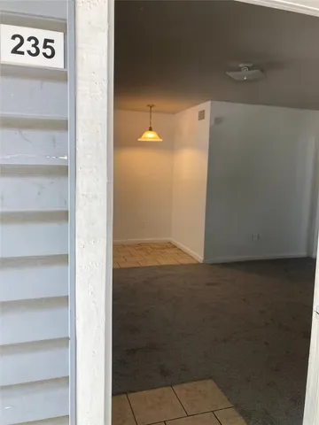 a view of an empty room