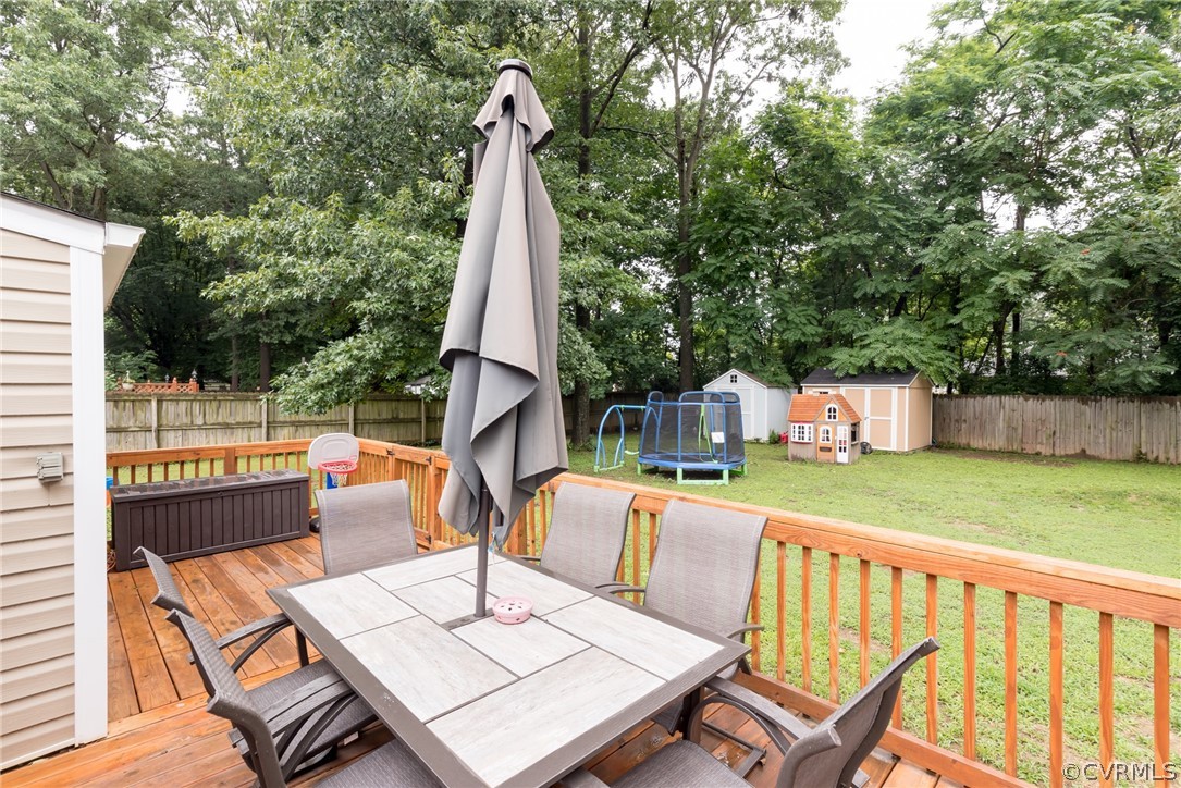 6424 Husting Road Chesterfield, VA 23832 - Photo 13 of 16 a view of a patio with a table chairs and a table
