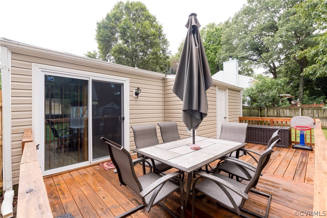 6424 Husting Road Chesterfield, VA 23832 - Photo 14 of 16 a view of a patio with a table and chairs
