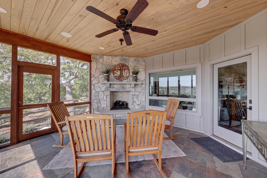 127 Keagan Drive Hunt, TX 78024 - Photo 5 of 12 a view of a dining room with furniture window and outside view