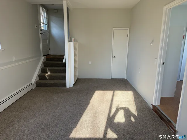 an entryway in an empty room