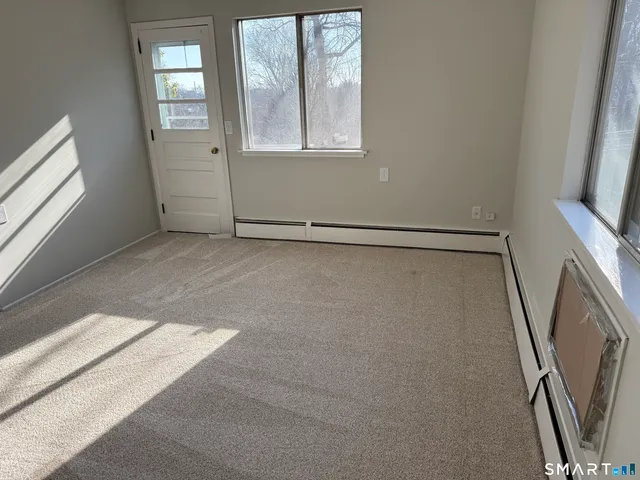 a view of a room with window