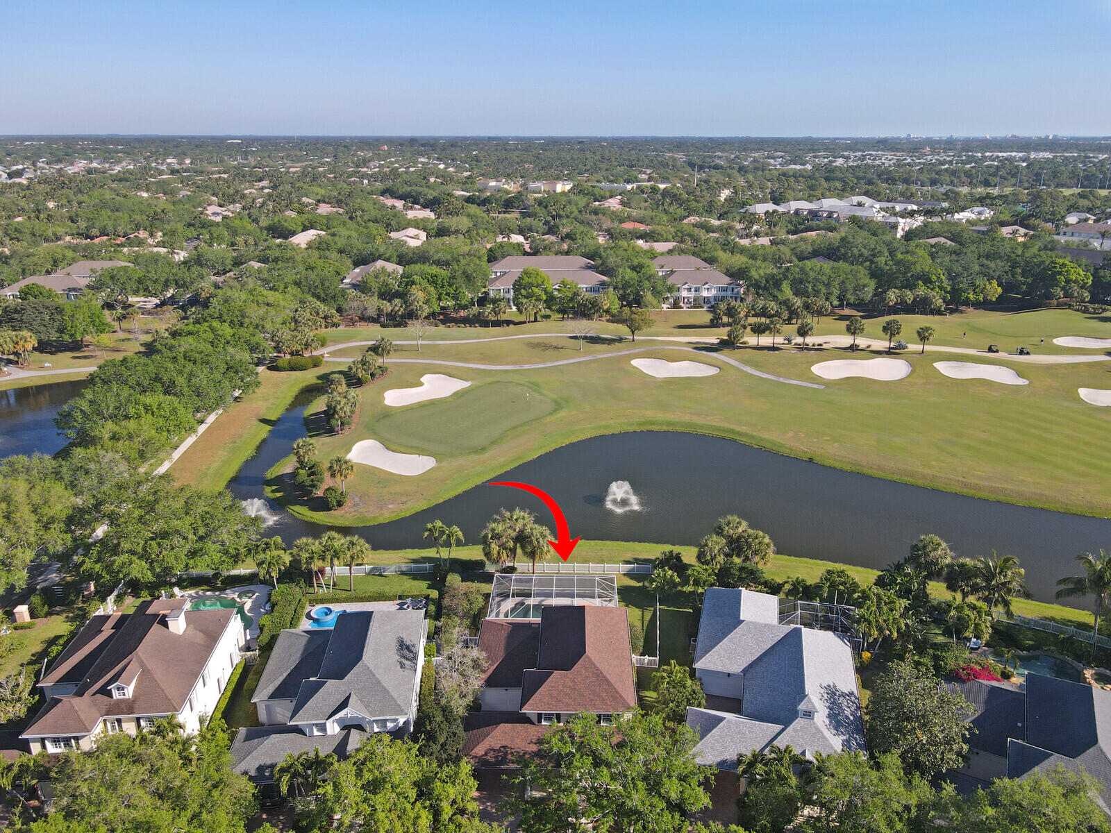 142 Barbados Drive Jupiter, FL 33458 - Photo 45 of 53 an aerial view of residential houses with outdoor space