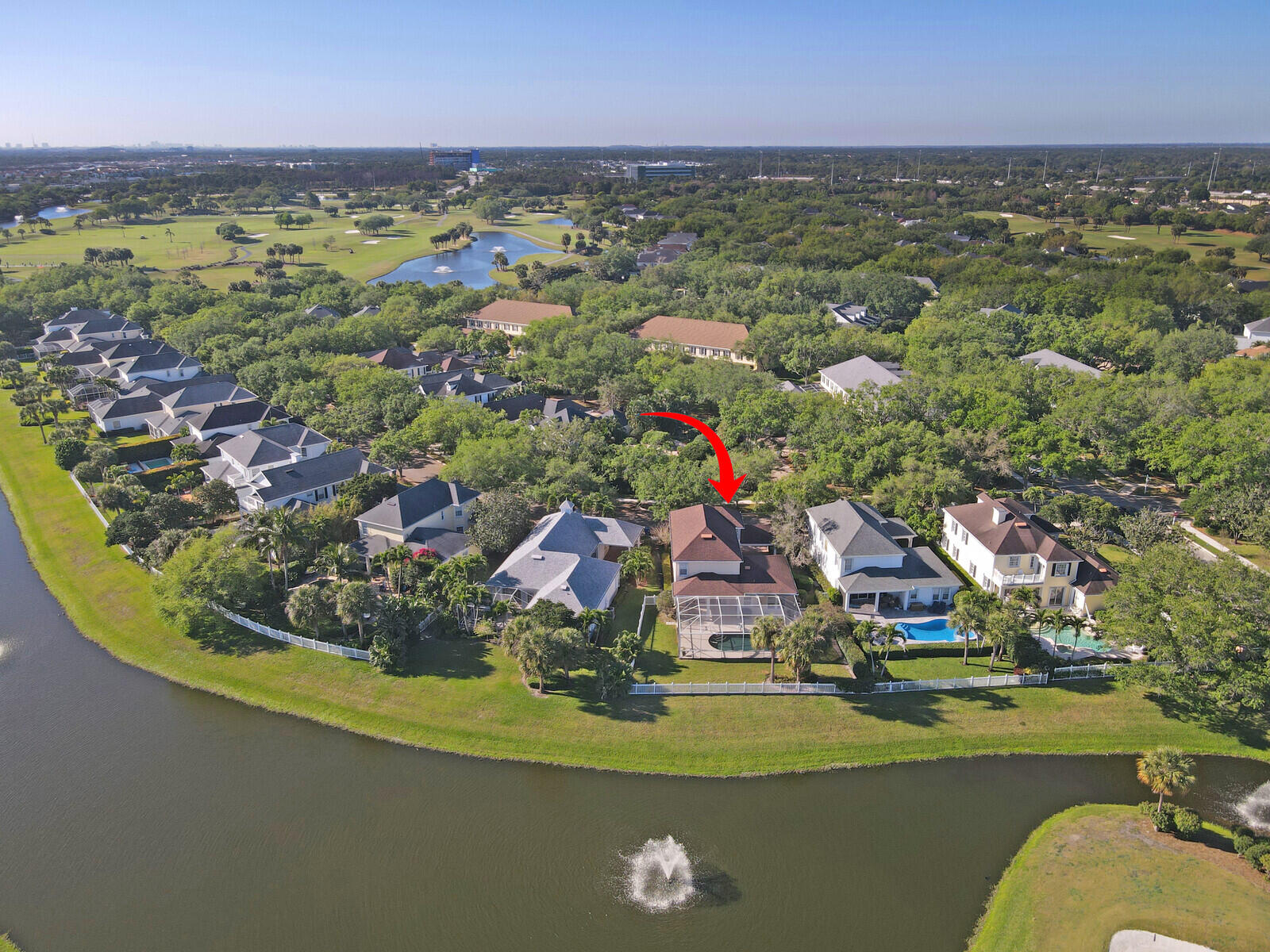 142 Barbados Drive Jupiter, FL 33458 - Photo 48 of 53 a view of a city with lots of residential buildings ocean and mountain view in back