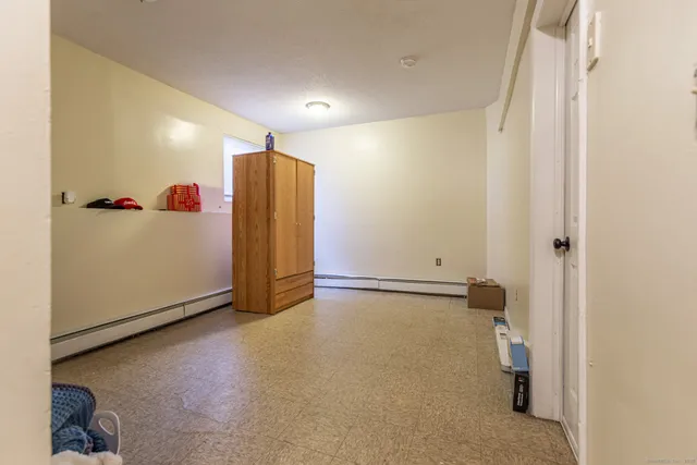 a view of a bedroom with baby toys