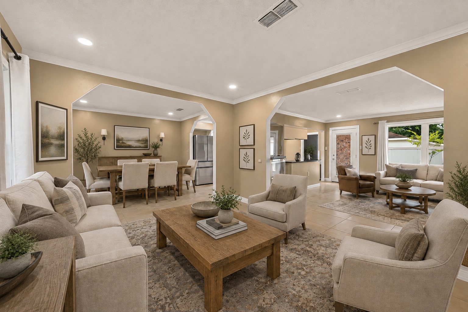 10807 Chimney Rock Road Houston, TX 77096 - Photo 6 of 35 Virtually staged to show living room furniture placement.