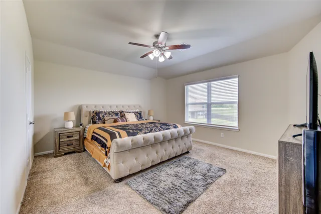 a bed room with a bed and a couch