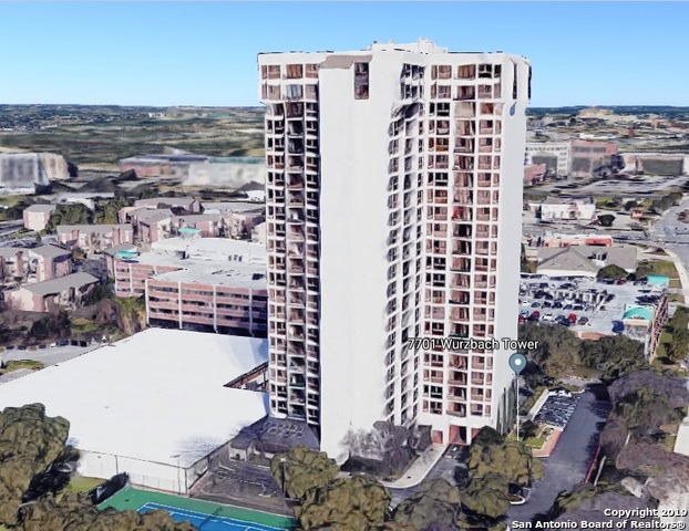 7701 Wurzbach Road, Unit 1205 San Antonio, TX 78229 - Photo 3 of 38 a city view with tall buildings
