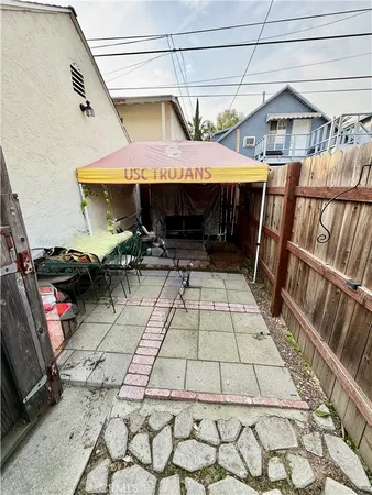 a view of outdoor space with seating area